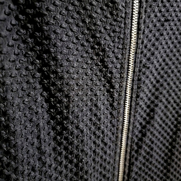 Bar III EUC Classic Black Lace Fit & Flare Front Zip Mini Dress - SIZE MEDIUM - Picture 8 of 8